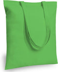 16x15 Lime Green Cotton Tote Bag 24-Pack - Reusable DIY Grocery Bags