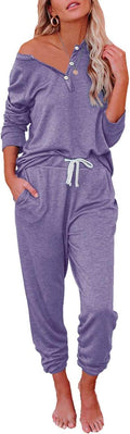 Comfy 2 Piece Pajamas Sets for Women by AUTOMET - Perfect Loungewear