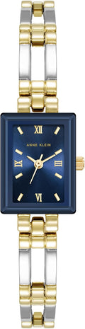 Anne Klein Women's Bracelet Watch - Navy Sunray Dial, Two-Tone