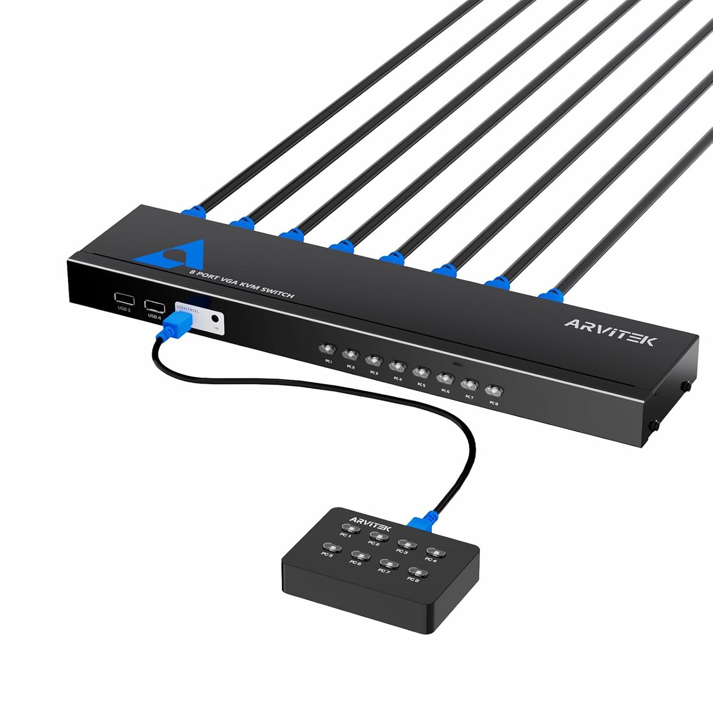 8 Port HDMI KVM Switch for Efficient Multi-Computer Control