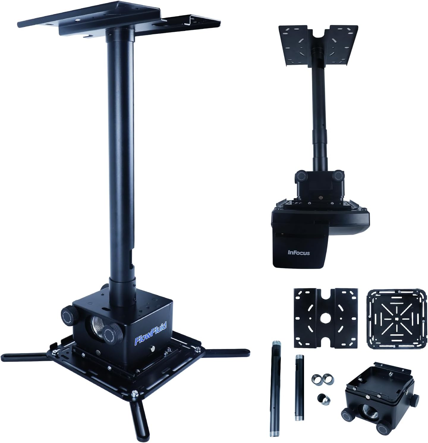 Adjustable Telescopic Projector Mount - Load Capacity 50kg
