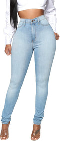 KUNMI Womens High Waisted Skinny Stretch Butt Lifting (Style WM91)