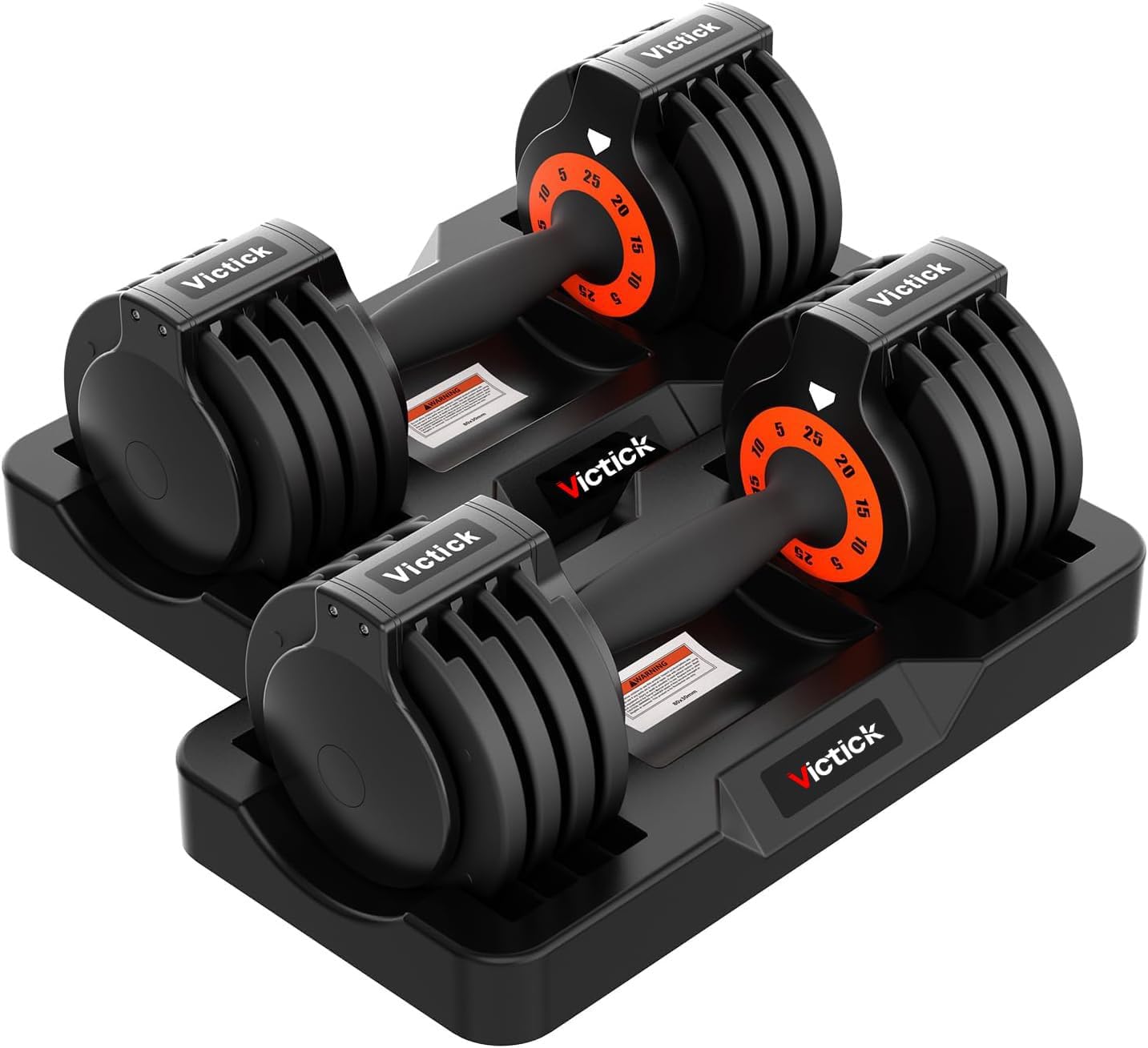 Adjustable Dumbbell Set 25LB Pair for Home Gym Workouts