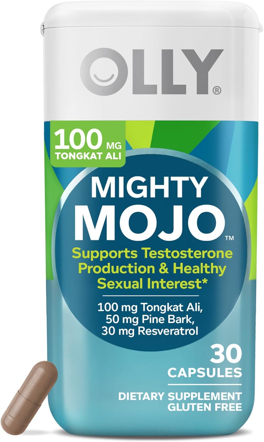 OLLY Mighty Mojo Testosterone Support with Antioxidants for Men