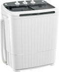 16 lbs Portable Washing Machine Twin Tub - Gray Compact Washer