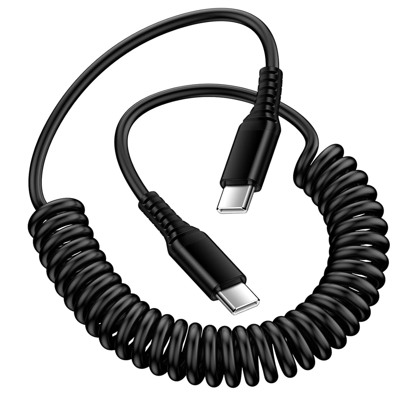 Fast Charge Your Devices On-The-Go with ANDHOT Coiled USB C Cable