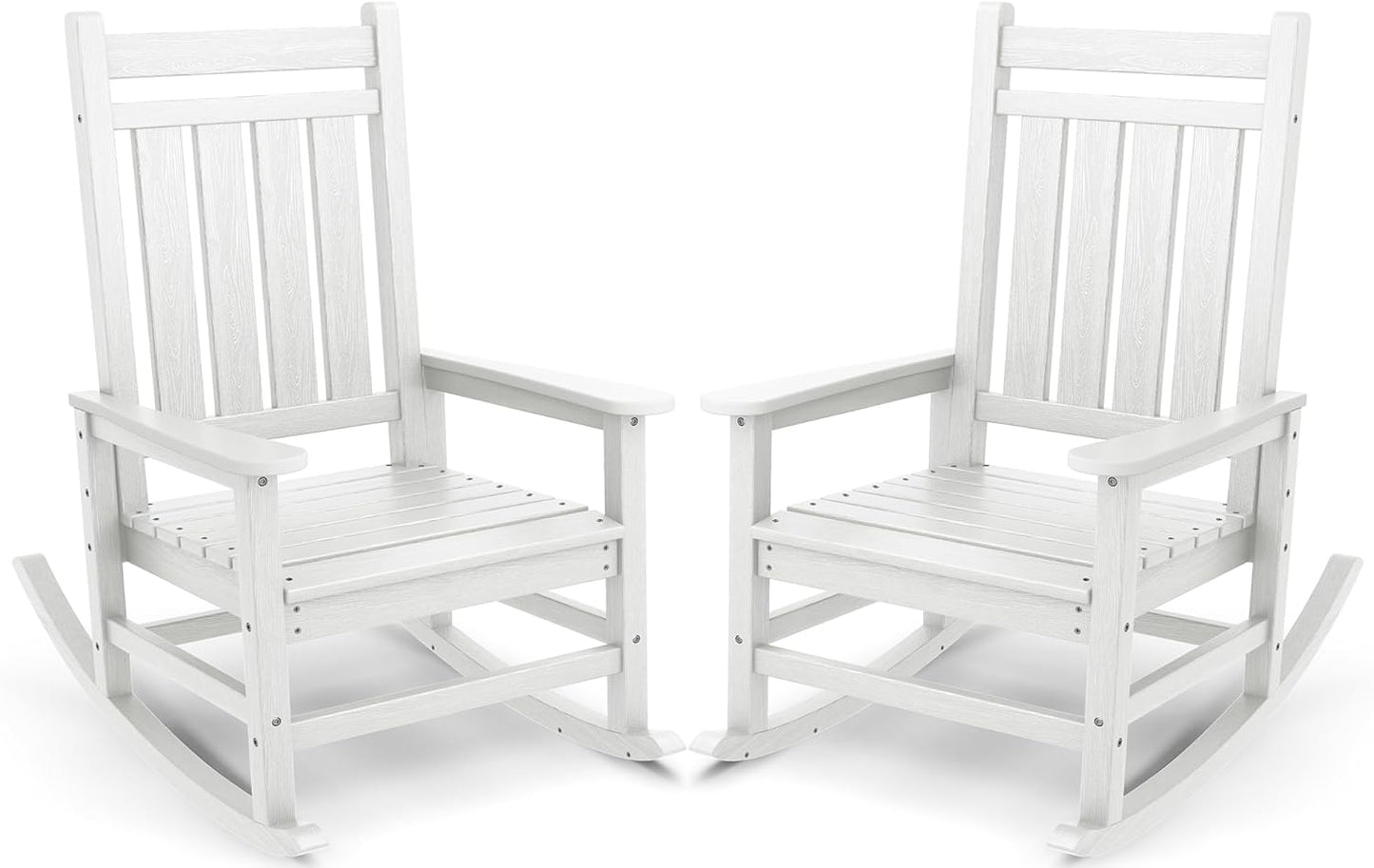 Oversized Outdoor Rocking Chair Set of 2 for Ultimate Comfort