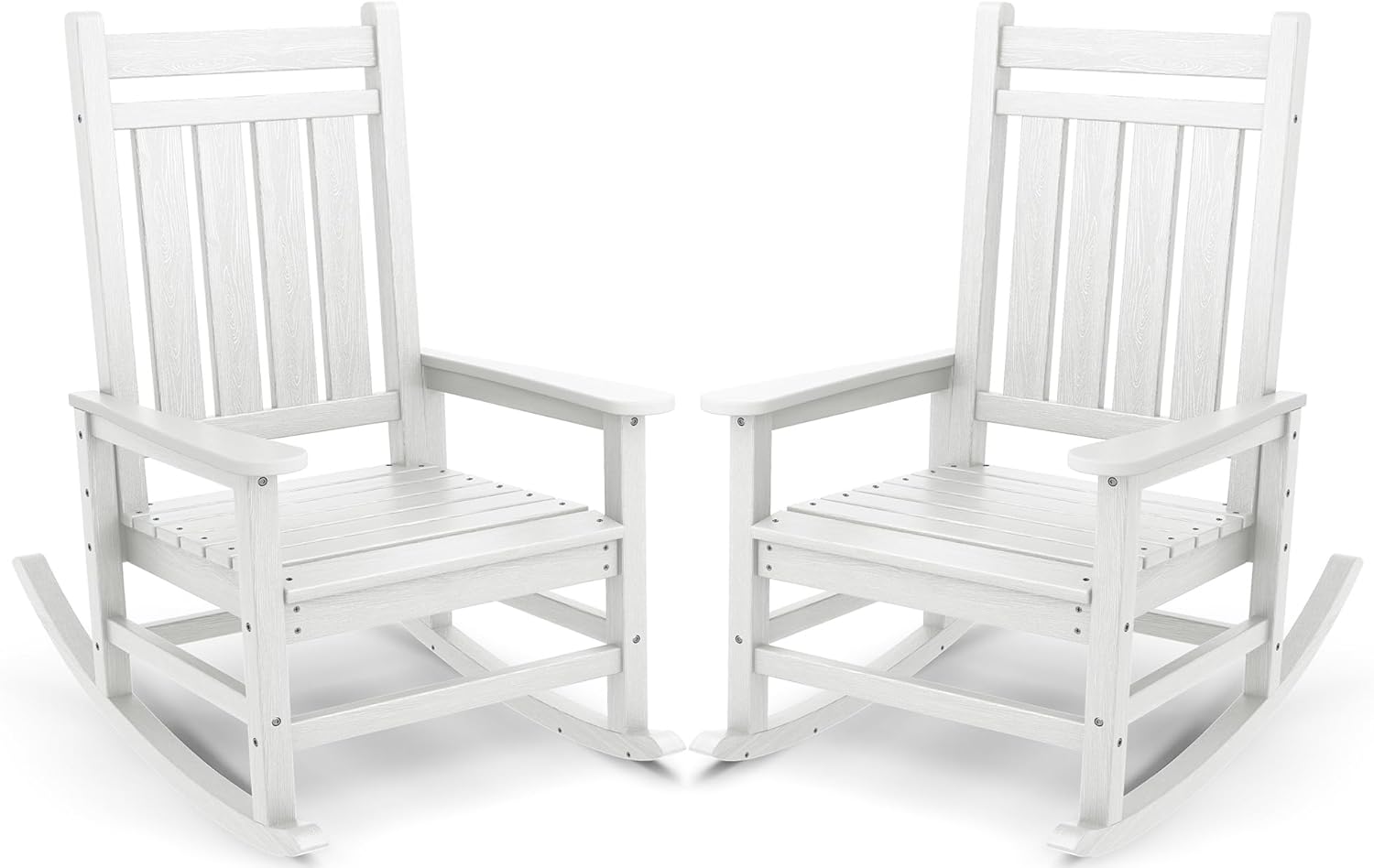 Oversized Outdoor Rocking Chair Set of 2 for Ultimate Comfort