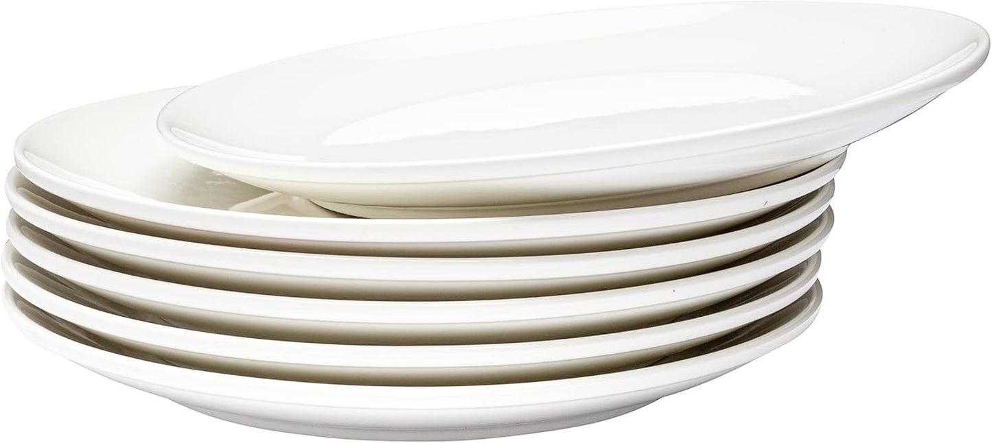 Vikko Dinner Plate Set of 6 Stackable 10 Inch White Plates