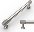 Brushed Satin Nickel Knurled Cabinet Pulls 5 in CC - Pack of 10