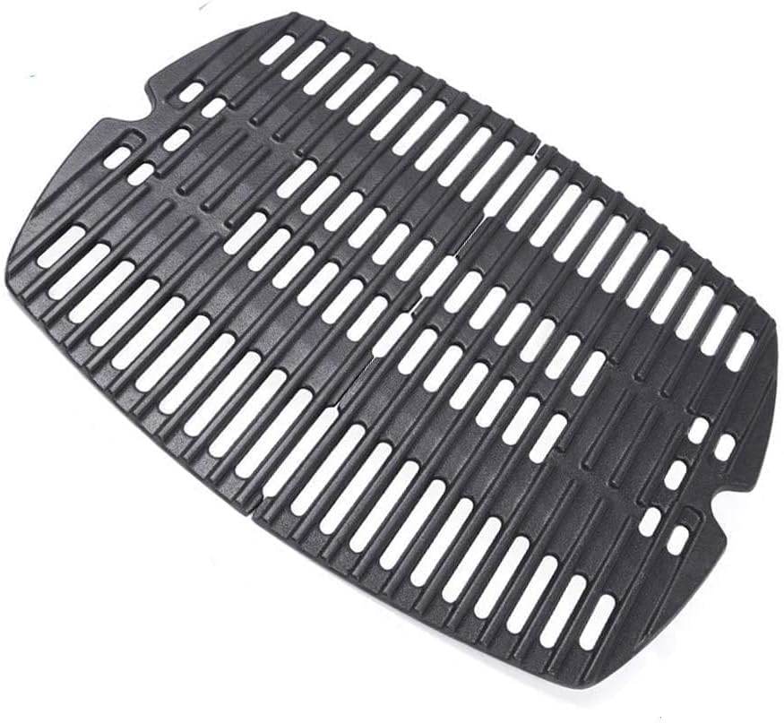 Uniflasy 7644 Cast Iron Cooking Grates for Weber Q100 Series