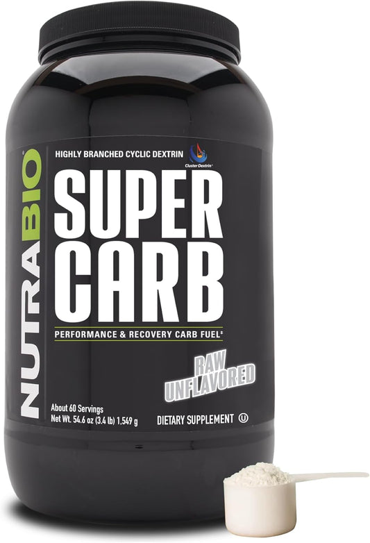 NutraBio Super Carb Powder for Workout Fuel and Recovery