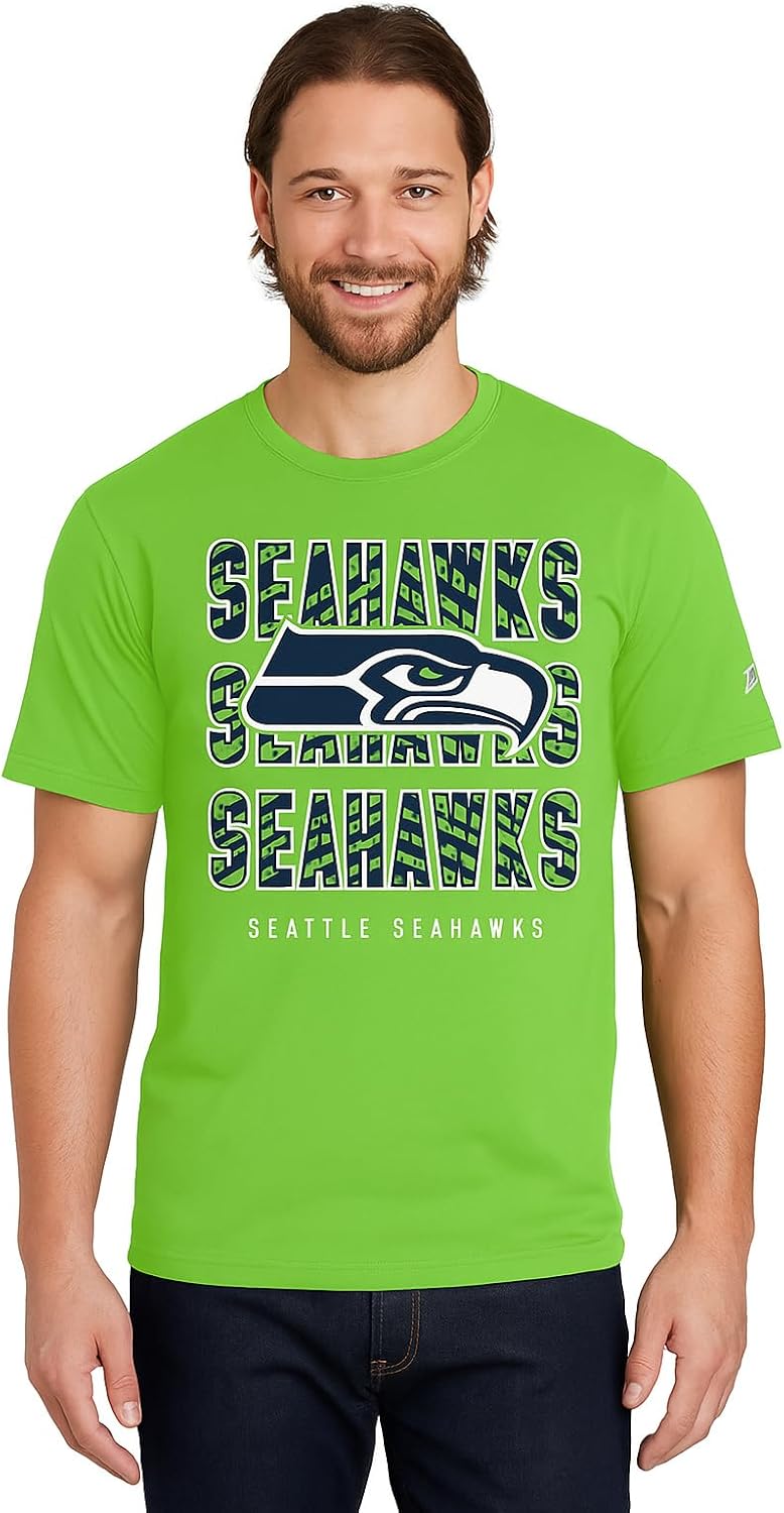 Zubaz NFL Men's Short Sleeve Team Graphic T-Shirt for Fans