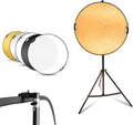 Selens 24in Photography Reflector Stand Kit - Portable 5-in-1 Lighting