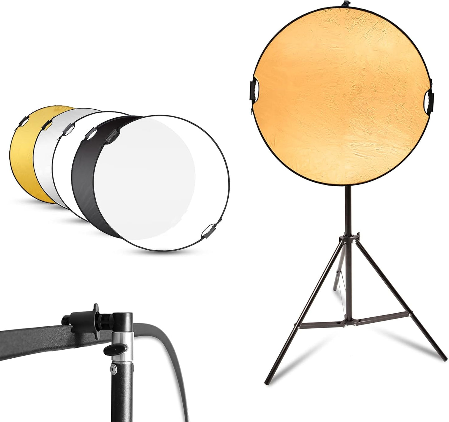 Selens 24inch Photography Reflector Stand Kit for Perfect Lighting