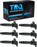 TRQ Ignition Coil Set Compatible with 06-19 Hyundai 06-17 Kia UF-546