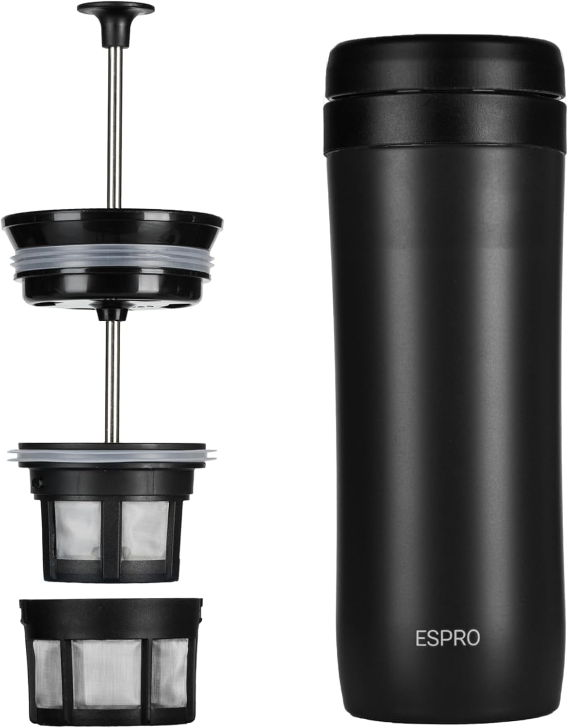 ESPRO P1 Travel French Press - Vacuum Insulated Stainless Steel