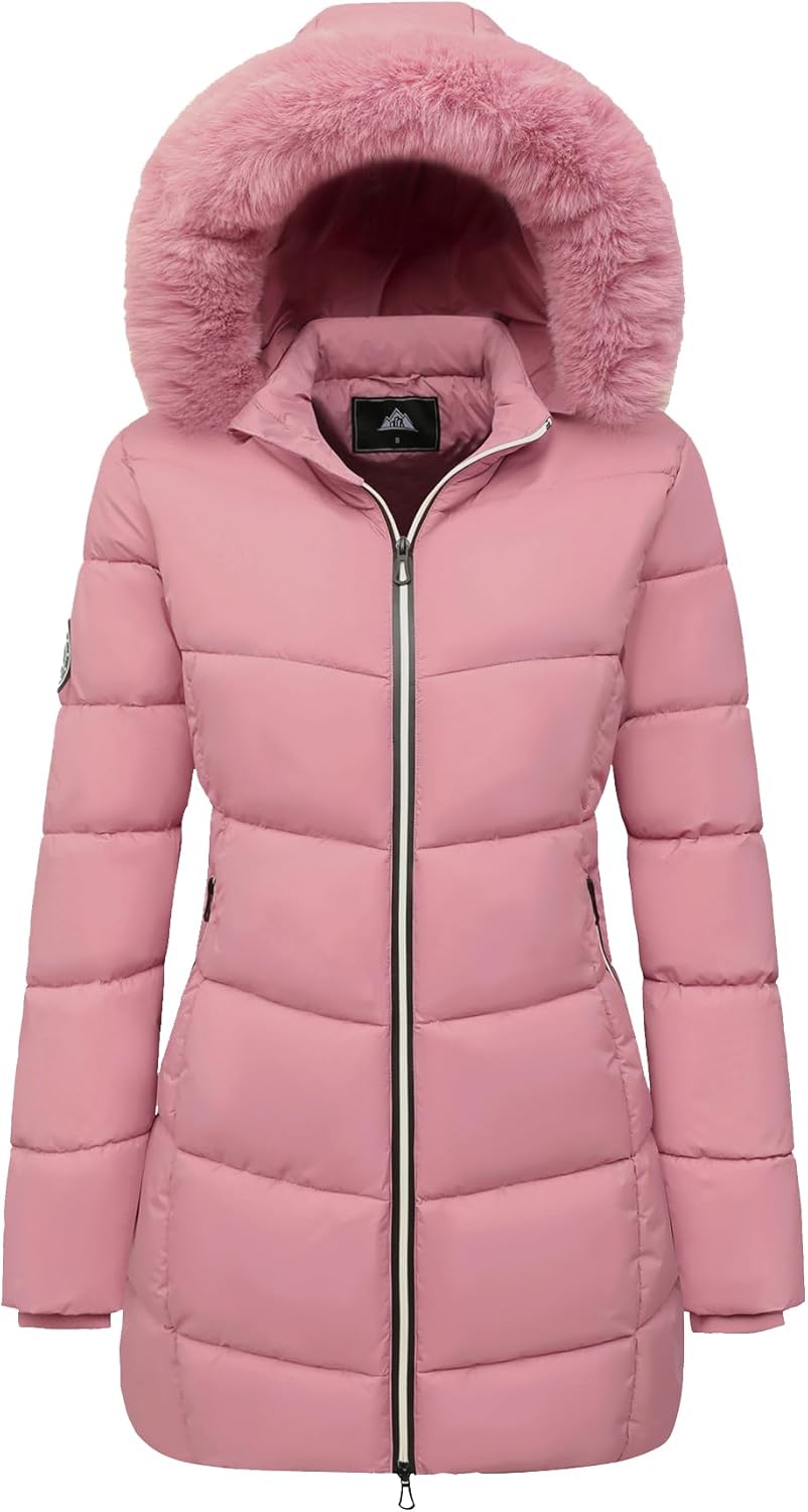 MOERDENG Women's Winter Windproof Warm Down Coats for Style