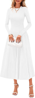 PRETTYGARDEN Fall Dresses for Women Long Sleeve A Line Style