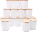 10 OZ Thick Candle Jars for Making Candles 15 Pcs - Matte White Set