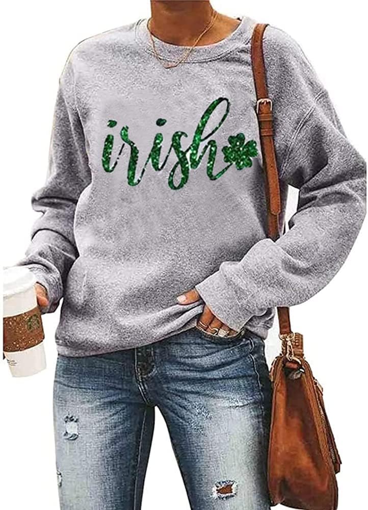 Shamrock Graphic Sweatshirt for Women - Cozy Style