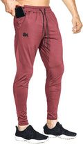 BROKIG Mens Lightweight Gym Jogger Pants - Tapered (Style 7Q54)