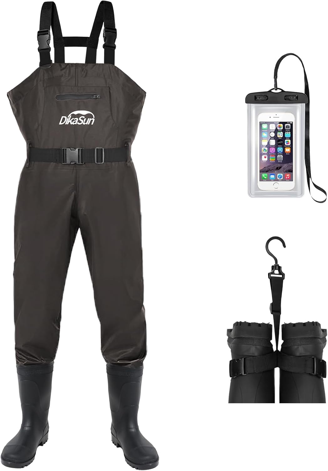 Fishing Waders for Men & Women - Waterproof 2-Ply Nylon/PVC