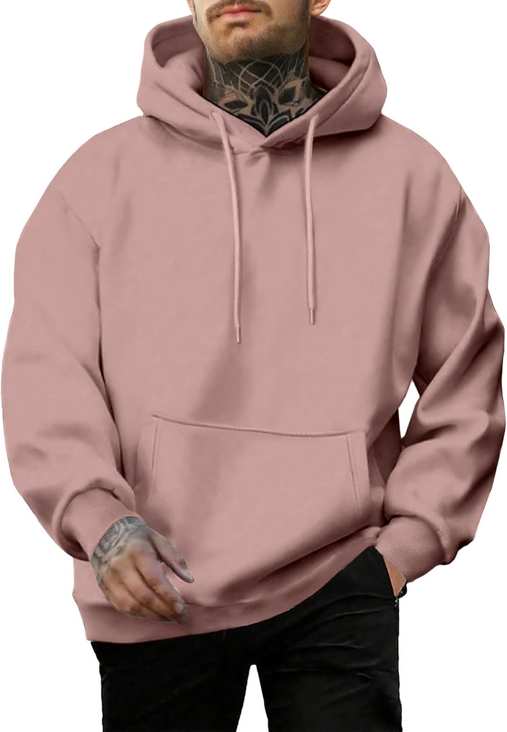 Casual Cotton Essentials Hoodie Pullover for Men - PLEPAN