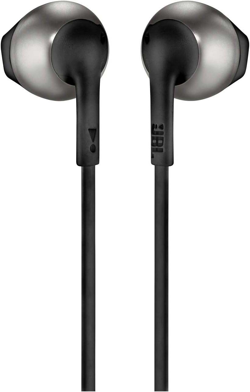 JBL TUNE 205 - Black In-Ear Headphones with Mic