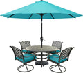 Patio Umbrella for Outdoor Market Table 10ft Turquoise - Tilt & Crank