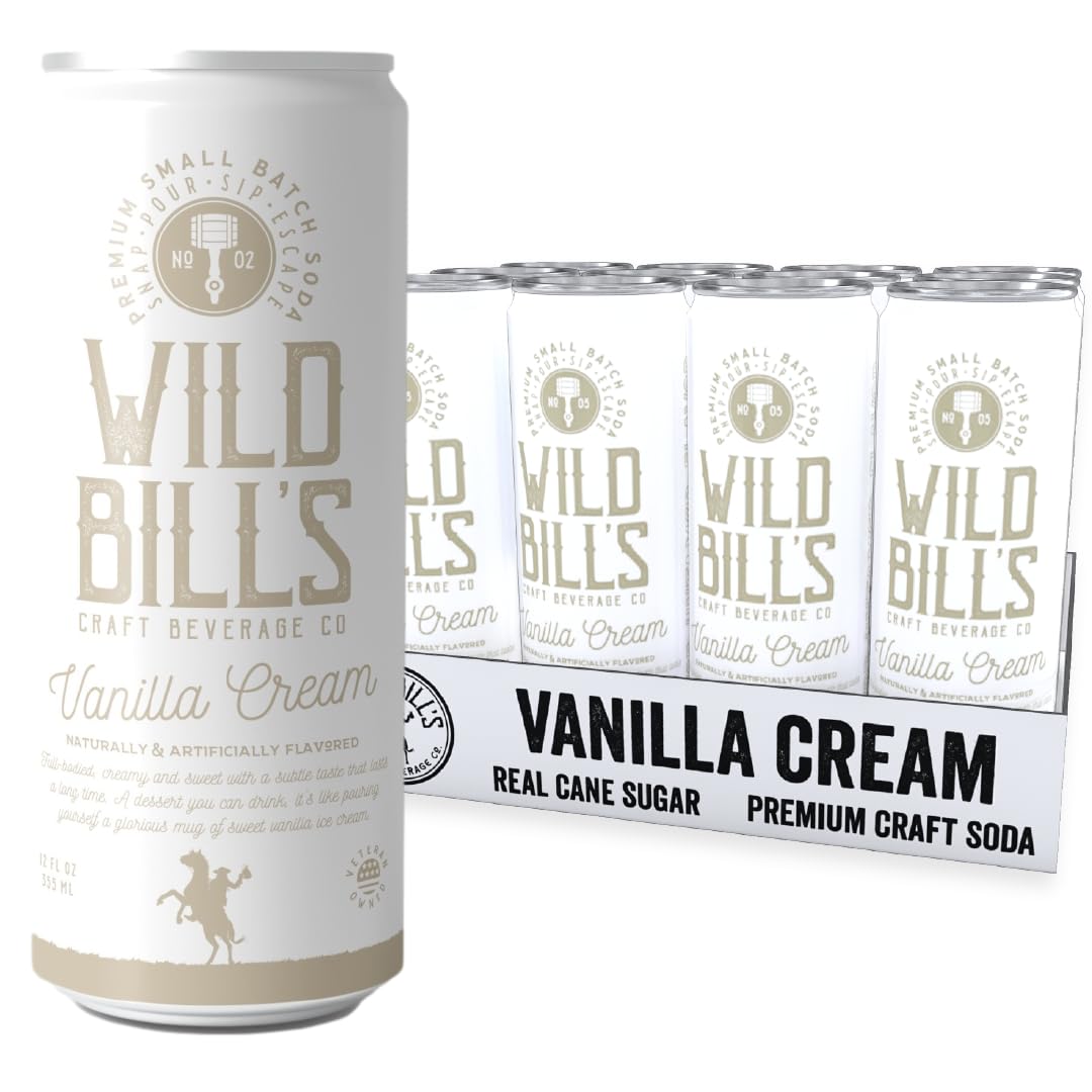 Wild Bill's Vanilla Cream Soda 12 Pack - Sweet Nostalgia