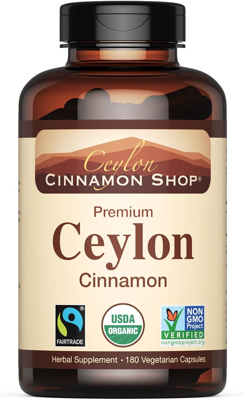 Organic Ceylon Cinnamon Supplement - 100% Certified Quality
