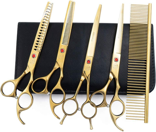 Professional Dog Grooming Scissors Set for Perfect Pet Grooming