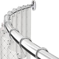 Curved Shower Curtain Rod for More Space and Easy Installation