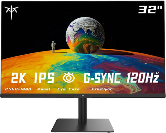 KTC 32 Inch 2K Monitor with 1440P IPS Display for Gaming