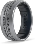 Enso Rings Silicone Ring Power & Responsibility DualTone - Comfortable
