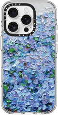 Clear iPhone 16 Pro Case Nantucket Blue Hydrangeas - Non-Yellowing