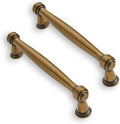 Solid Heavy Duty 10 Pack 3-1/2 in Hole Center Antique Brass Cabinet