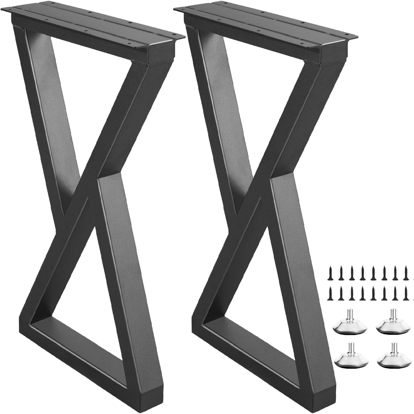 24 Inch Metal Table Desk Legs for Industrial Style Furniture