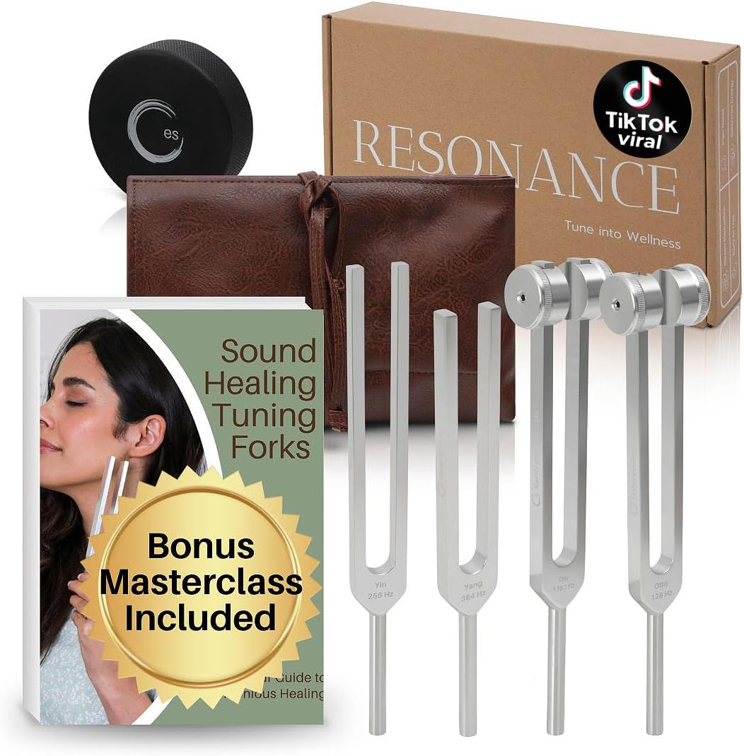 Resonance Tuning Fork Healing Set for Stress, Sleep & Balance