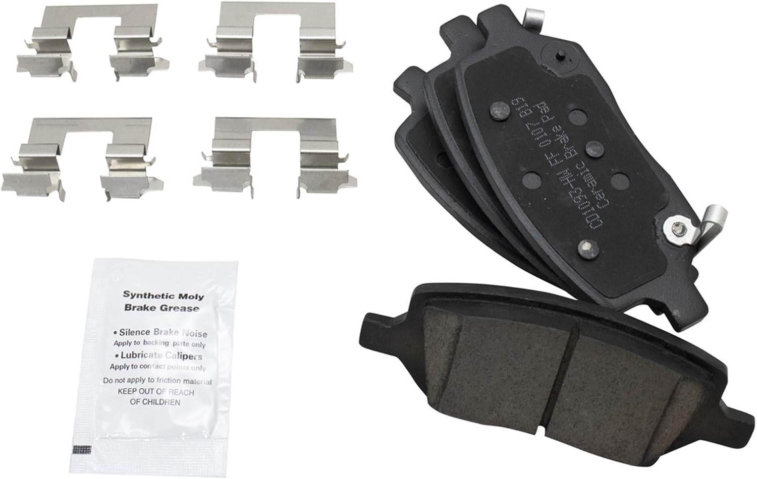 TRQ Rear Brake Pads Ceramic for Buick Terraza and Uplander