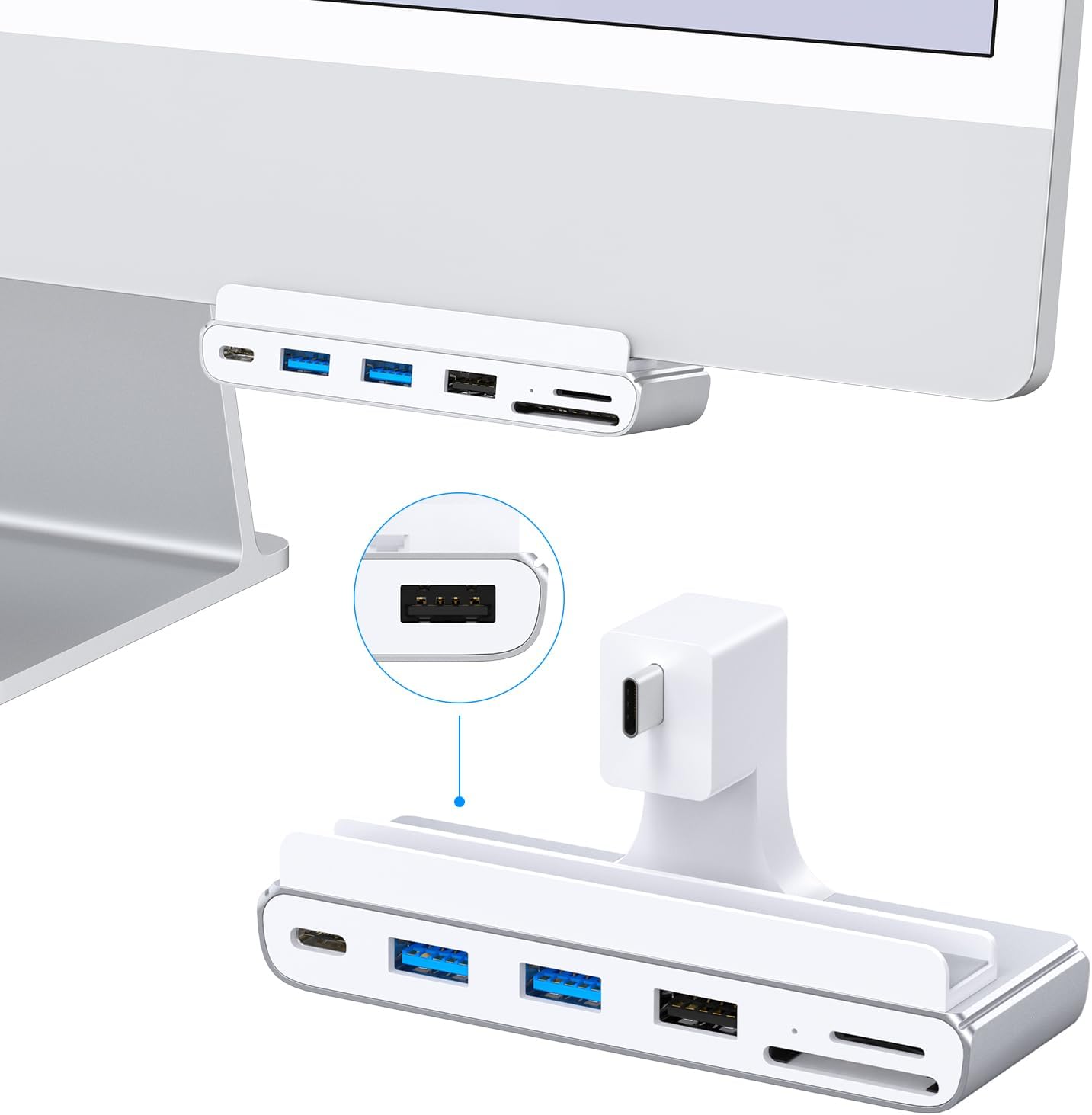 7-in-1 USB C Hub for iMac M1/M3/M4 - Efficient Docking Station