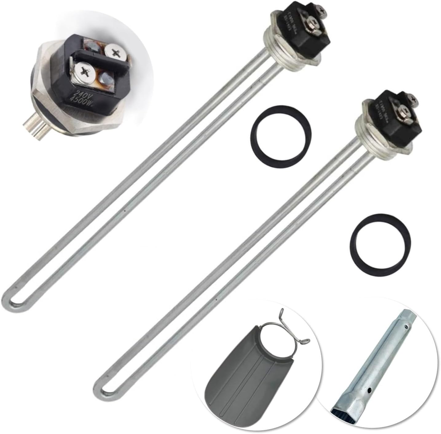 High Efficiency Water Heater Elements 4500W 240V 2 PCs Pack