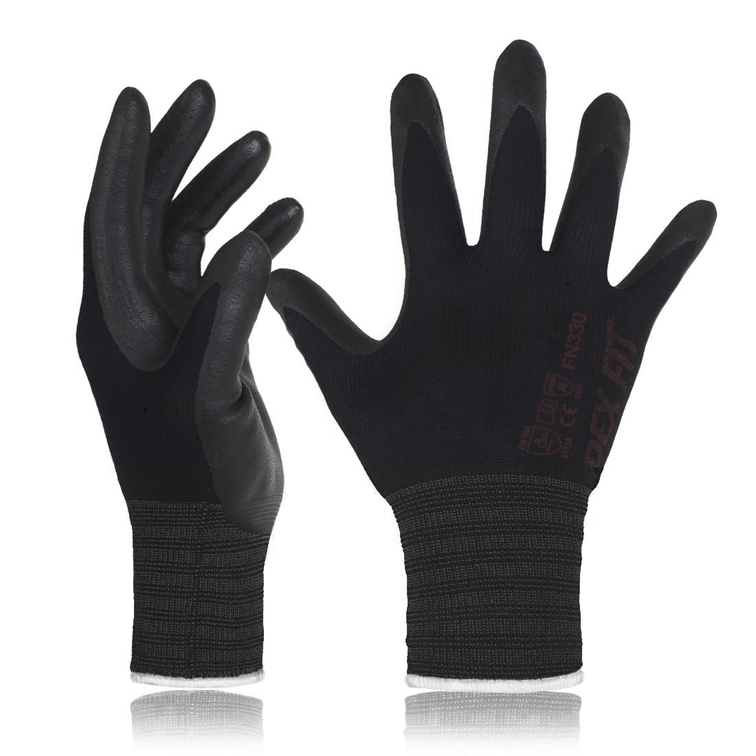 DEX FIT Nitrile Work Gloves FN330 for Comfort and Grip