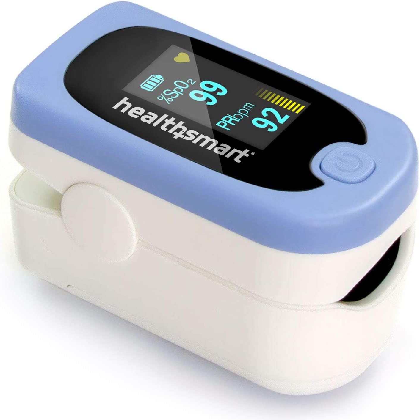 HealthSmart Deluxe Pulse Oximeter for Fingertip with OLED Display