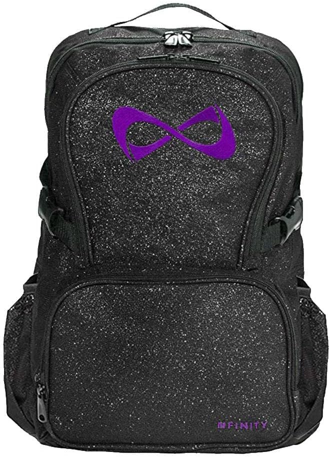 Nfinity Sparkle Backpack for Cheerleaders with Glitter Finish