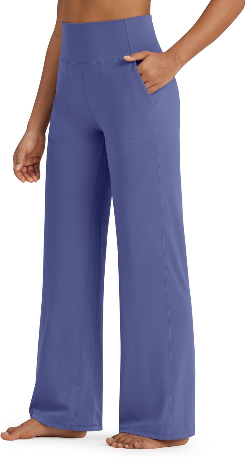 G4Free BareFeel High Stretch Yoga Pants for Women with Pockets