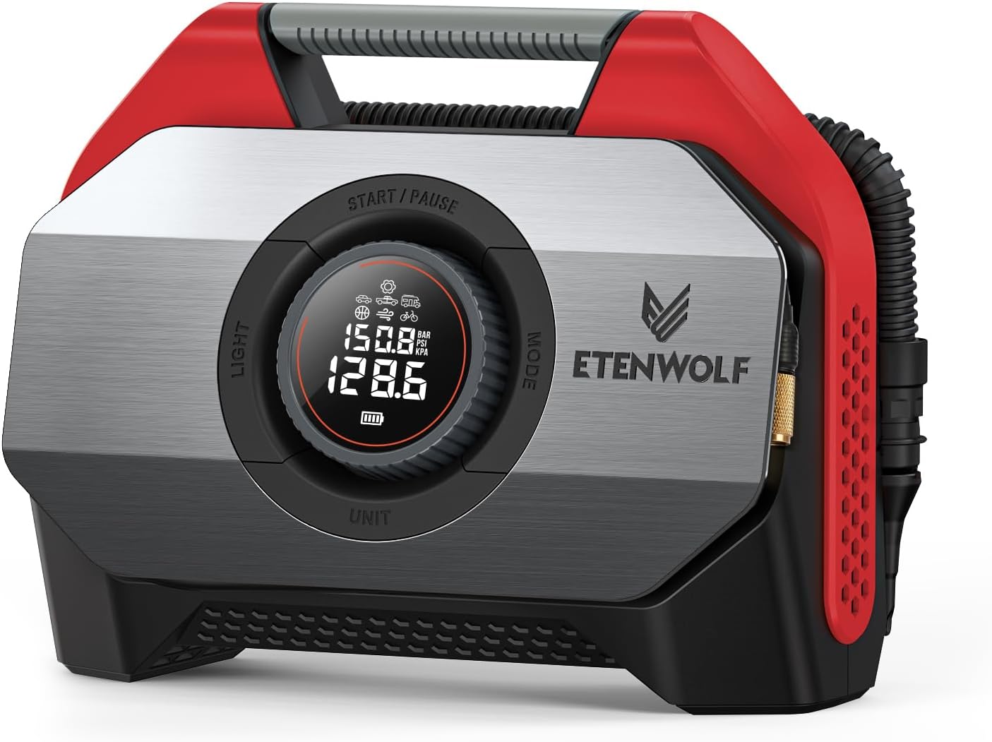 Powerful Cordless Tire Inflator - ETENWOLF VORTEX S6