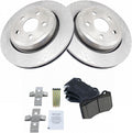 TRQ Rear Brake Pad & Rotor Kit Compatible with Dodge Durango and Jeep