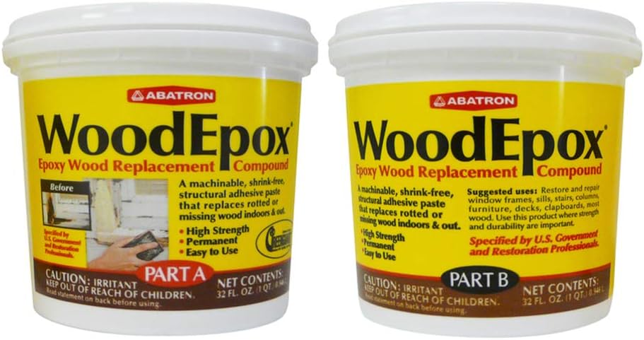 Abatron WoodEpox Kit - 2 Quart Structural Epoxy Adhesive Filler